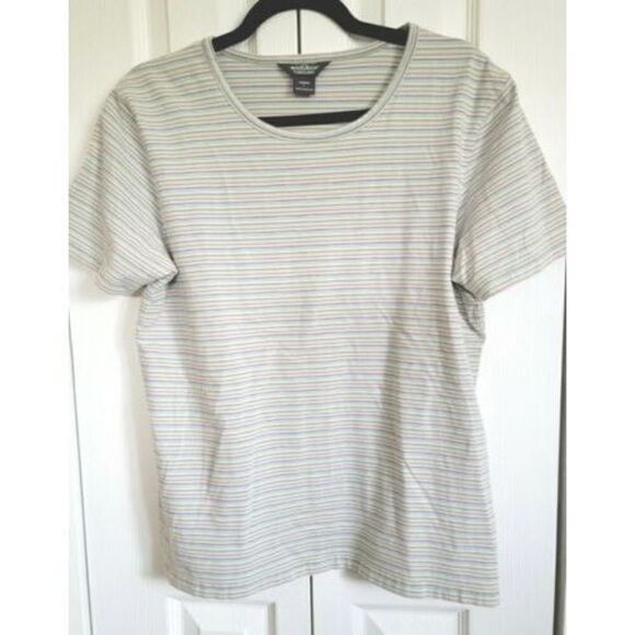Woolrich Women’s Short Sleeve Top Shirt Sz Large Machine Washable‎ Color: Meadow - Picture 1 of 6